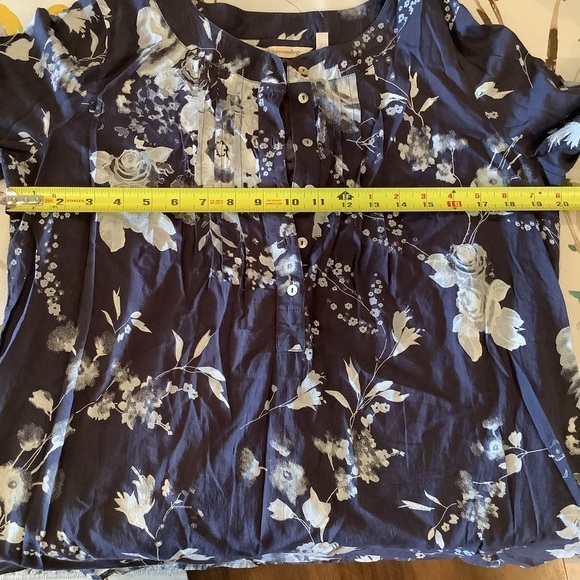 Soft Surroundings Floral Blue Floral Tunic Size Small - Picture 8 of 9